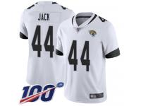 #44 Limited Myles Jack White Football Road Youth Jersey Jacksonville Jaguars Vapor Untouchable 100th Season