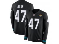 #47 Limited Jake Ryan Black Football Youth Jersey Jacksonville Jaguars Therma Long Sleeve