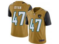 #47 Limited Jake Ryan Gold Football Youth Jersey Jacksonville Jaguars Rush Vapor Untouchable