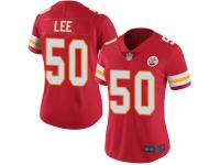 #50 Limited Darron Lee Red Football Home Women's Jersey Kansas City Chiefs Vapor Untouchable