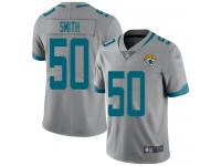 #50 Limited Telvin Smith Silver Football Youth Jersey Jacksonville Jaguars Inverted Legend