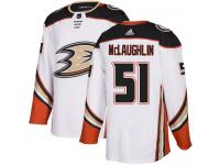 #51 Adidas Authentic Blake McLaughlin Youth White NHL Jersey - Away Anaheim Ducks