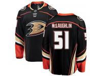 #51 Breakaway Blake McLaughlin Men's Black NHL Jersey - Home Anaheim Ducks