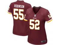 #52 Keenan Robinson Washington Redskins Home Jersey _ Nike Women's Burgundy Red NFL Game