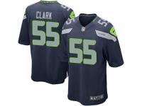 #55 Frank Clark Seattle Seahawks Home Jersey _ Nike Youth Navy Blue NFL Game