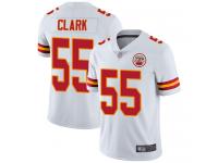 #55 Limited Frank Clark White Football Road Men's Jersey Kansas City Chiefs Vapor Untouchable