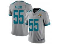 #55 Limited Lerentee McCray Silver Football Youth Jersey Jacksonville Jaguars Inverted Legend