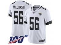 #56 Limited Quincy Williams II White Football Road Youth Jersey Jacksonville Jaguars Vapor Untouchable 100th Season