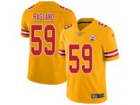 #59 Limited Reggie Ragland Gold Football Youth Jersey Kansas City Chiefs Inverted Legend Vapor Rush