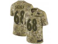 #68 Limited Matt Skura Camo Football Men's Jersey Baltimore Ravens 2018 Salute to Service