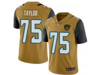 #75 Limited Jawaan Taylor Gold Football Youth Jersey Jacksonville Jaguars Rush Vapor Untouchable