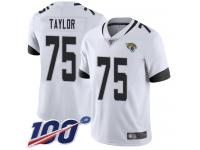 #75 Limited Jawaan Taylor White Football Road Youth Jersey Jacksonville Jaguars Vapor Untouchable 100th Season