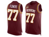 #77 Ereck Flowers Red Football Men's Jersey Washington Redskins Player Name & Number Tank Top
