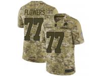 #77 Limited Ereck Flowers Camo Football Men's Jersey Washington Redskins 2018 Salute to Service