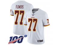 #77 Limited Ereck Flowers White Football Road Youth Jersey Washington Redskins Vapor Untouchable 100th Season