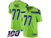 #77 Limited Ethan Pocic Green Football Youth Jersey Seattle Seahawks Rush Vapor Untouchable 100th Season