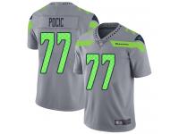 #77 Limited Ethan Pocic Silver Football Men's Jersey Seattle Seahawks Inverted Legend