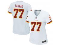 #77 Shawn Lauvao Washington Redskins Road Jersey _ Nike Women's White NFL Game