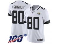 #80 Limited James O'Shaughnessy White Football Road Youth Jersey Jacksonville Jaguars Vapor Untouchable 100th Season