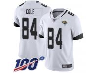 #84 Limited Keelan Cole White Football Road Youth Jersey Jacksonville Jaguars Vapor Untouchable 100th Season