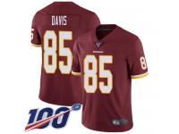 #85 Limited Vernon Davis Burgundy Red Football Home Youth Jersey Washington Redskins Vapor Untouchable 100th Season