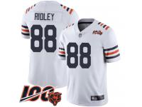 #88 Limited Riley Ridley White Football Men's Jersey Chicago Bears 100th Season