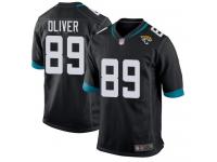 #89 Game Josh Oliver Black Football Home Youth Jersey Jacksonville Jaguars