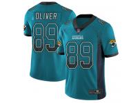 #89 Limited Josh Oliver Teal Green Football Youth Jersey Jacksonville Jaguars Rush Drift Fashion