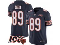 #89 Limited Mike Ditka Navy Blue Football Home Men's Jersey Chicago Bears 100th Season