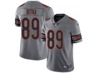 #89 Limited Mike Ditka Silver Football Men's Jersey Chicago Bears Inverted Legend Vapor Rush