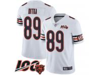 #89 Limited Mike Ditka White Football Road Men's Jersey Chicago Bears Vapor Untouchable 100th Season