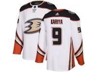 #9 Adidas Authentic Paul Kariya Youth White NHL Jersey - Away Anaheim Ducks