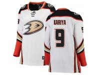 #9 Breakaway Paul Kariya Women's White NHL Jersey - Away Anaheim Ducks