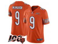 #9 Limited Jim McMahon Orange Football Alternate Men's Jersey Chicago Bears 100th Season