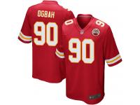 #90 Game Emmanuel Ogbah Red Football Home Men's Jersey Kansas City Chiefs