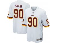#90 Game Montez Sweat White Football Road Men's Jersey Washington Redskins