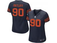 #90 Jeremiah Ratliff 1940s Throwback Chicago Bears Alternate Jersey _ Nike Women's Navy Blue NFL Game