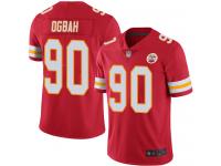 #90 Limited Emmanuel Ogbah Red Football Home Youth Jersey Kansas City Chiefs Vapor Untouchable