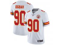 #90 Limited Emmanuel Ogbah White Football Road Men's Jersey Kansas City Chiefs Vapor Untouchable