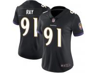 #91 Limited Shane Ray Black Football Alternate Women's Jersey Baltimore Ravens Vapor Untouchable