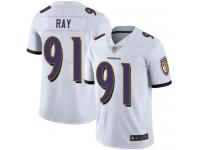 #91 Limited Shane Ray White Football Road Men's Jersey Baltimore Ravens Vapor Untouchable