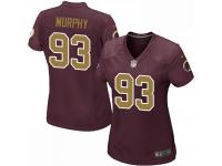 #93 Trent Murphy Washington Redskins Alternate Jersey _ Nike Women's Burgundy Red 80th Anniversary NFL Game
