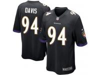 #94 Carl Davis Baltimore Ravens Alternate Jersey _ Nike Youth Black NFL Game