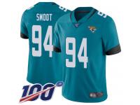 #94 Limited Dawuane Smoot Teal Green Football Alternate Youth Jersey Jacksonville Jaguars Vapor Untouchable 100th Season