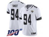 #94 Limited Dawuane Smoot White Football Road Youth Jersey Jacksonville Jaguars Vapor Untouchable 100th Season