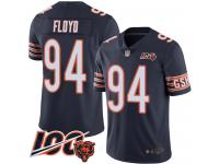 #94 Limited Leonard Floyd Navy Blue Football Home Men's Jersey Chicago Bears 100th Season