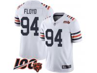 #94 Limited Leonard Floyd White Football Men's Jersey Chicago Bears 100th Season