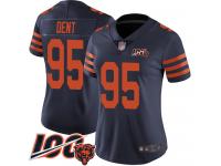#95 Limited Richard Dent Navy Blue Football Women's Jersey Chicago Bears Rush Vapor Untouchable 100th Season