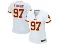 #97 Jason Hatcher Washington Redskins Road Jersey _ Nike Women's White NFL Game