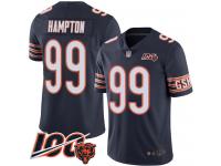 #99 Limited Dan Hampton Navy Blue Football Home Youth Jersey Chicago Bears 100th Season